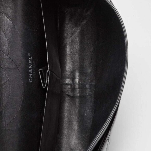 Chanel Black 2.55 Reissue Quilted Classic Patent Leather 227 Jumbo Flap Bag - Picture 8 of 11